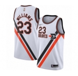 Youth Los Angeles Clippers #23 Louis Williams Swingman White Hardwood Classics Finished Basketball Jersey