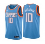 Youth Nike Los Angeles Clippers #10 Jerome Robinson Swingman Blue NBA Jersey - City Edition