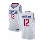 Youth Nike Los Angeles Clippers #12 Luc Mbah a Moute Swingman White NBA Jersey - Association Edition