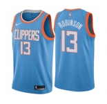 Youth Nike Los Angeles Clippers #13 Jerome Robinson Swingman Blue NBA Jersey - City Edition