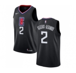 Youth Nike Los Angeles Clippers #2 Shai Gilgeous-Alexander Swingman Black NBA Jersey Statement Edition