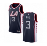 Youth Nike Los Angeles Clippers #3 Chris Paul Swingman Navy Blue NBA Jersey - City Edition
