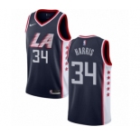 Youth Nike Los Angeles Clippers #34 Tobias Harris Swingman Navy Blue NBA Jersey - City Edition