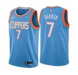 Youth Nike Los Angeles Clippers #7 Sam Dekker Swingman Blue NBA Jersey - City Edition