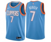 Youth Nike Los Angeles Clippers #7 Sam Dekker Swingman Blue NBA Jersey - City Edition