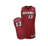 Men Adidas Miami Heat #13 Edrice Adebayo Authentic Red Alternate NBA Jersey