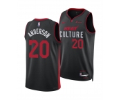 Men's Miami Heat #20 Kyle Anderson Black 2025 City Edition Stitched Basketball Jersey