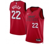 Men's Miami Heat #22 Jimmy Butler Red 2024-25 City Edition Stitched Basketball Jersey