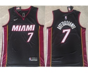 Men's Miami Heat #7 Giannis Antetokounmpo Black 2026 Icon Edition Swingman Stitched Basketball Jersey