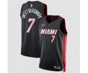 Men's Miami Heat #7 Giannis Antetokounmpo Black 2026 Icon Edition Swingman Stitched Jersey