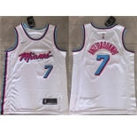 Men's Miami Heat #7 Giannis Antetokounmpo White 2026 Stitched Basketball Jersey