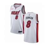 Men's Nike Miami Heat #8 Tyler Johnson Swingman NBA Jersey - Association Edition