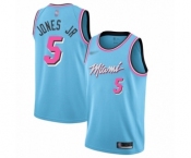 Women's Miami Heat #5 Derrick Jones Jr Swingman Blue Basketball Jersey - 2019-20 City Edition
