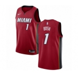 Women's Nike Miami Heat #1 Chris Bosh Swingman Red NBA Jersey Statement Edition