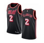 Women's Nike Miami Heat #2 Wayne Ellington Swingman Black Black Fashion Hardwood Classics NBA Jersey