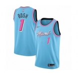 Youth Miami Heat #1 Chris Bosh Swingman Blue Basketball Jersey - 2019-20 City Edition