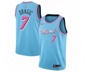 Youth Miami Heat #7 Goran Dragic Swingman Blue Basketball Jersey - 2019-20 City Edition