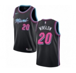 Youth Nike Miami Heat #20 Justise Winslow Swingman Black NBA Jersey - City Edition