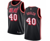 Youth Nike Miami Heat #40 Udonis Haslem Swingman Black Black Fashion Hardwood Classics NBA Jersey