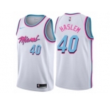Youth Nike Miami Heat #40 Udonis Haslem Swingman White NBA Jersey - City Edition