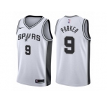 Men Adidas San Antonio Spurs #9 Tony Parker Swingman 2017-18 White NBA Jersey