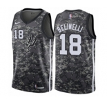 Men's Nike San Antonio Spurs #18 Marco Belinelli Swingman Camo NBA Jersey - City Edition