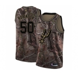 Men's Nike San Antonio Spurs #50 David Robinson Swingman Camo Realtree Collection NBA Jersey