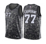 Men's Nike San Antonio Spurs #77 Joffrey Lauvergne Swingman Camo NBA Jersey - City Edition