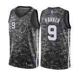Men's Nike San Antonio Spurs #9 Tony Parker Authentic Camo NBA Jersey - City Edition
