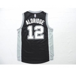 nba san antonio spurs #12 aldridge black[2015 new]