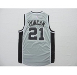 nba san antonio spurs #21 tim duncan grey[2015 new]
