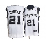 nba san antonio spurs #21 tim duncan white