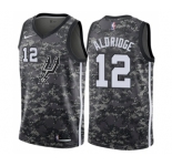 Women's Nike San Antonio Spurs #12 LaMarcus Aldridge Swingman Camo NBA Jersey - City Edition