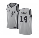 Women's Nike San Antonio Spurs #14 Danny Green Swingman Silver Alternate NBA Jersey Statement Edition