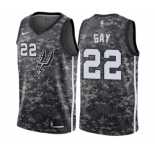 Women's Nike San Antonio Spurs #22 Rudy Gay Swingman Camo NBA Jersey - City Edition