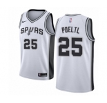 Women's Nike San Antonio Spurs #25 Jakob Poeltl Authentic White NBA Jersey - Association Edition
