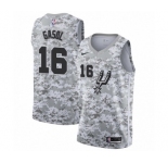Women's San Antonio Spurs #16 Pau Gasol White Swingman Jersey - Earned Edition