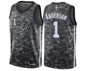 Youth Nike San Antonio Spurs #1 Kyle Anderson Swingman Camo NBA Jersey - City Edition