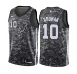 Youth Nike San Antonio Spurs #10 Dennis Rodman Swingman Camo NBA Jersey - City Edition