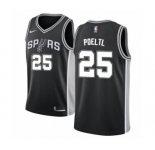 Youth Nike San Antonio Spurs #25 Jakob Poeltl Swingman Black NBA Jersey - Icon Edition