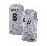 Youth San Antonio Spurs #6 Sean Elliott White Swingman Jersey - Earned Edition