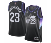 Men Utah Jazz #23 Lauri Markkanen Purple 2024-25 Statement Edition Stitched Basketball Jersey