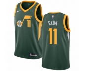 Men's Nike Utah Jazz #11 Dante Exum Green Swingman Jersey - Earned Edition