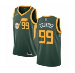 Men's Nike Utah Jazz #99 Jae Crowder Green Swingman Jersey - Earned Edition
