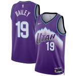 Men's Utah Jazz #19 Ace Bailey Purple 2025 Icon Edition Stitched Basketball Jersey