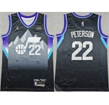 Men's Utah Jazz #22 Darryn Peterson Black 2026 Draft Statement Edition Stitched Basketball Jersey