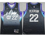 Men's Utah Jazz #22 Darryn Peterson Black 2026 Draft Statement Edition Stitched Basketball Jersey