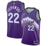 Men's Utah Jazz #22 Kyle Filipowski Purple 2025 Icon Edition Stitched Basketball Jersey