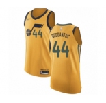 Men's Utah Jazz #44 Bojan Bogdanovic Authentic Gold Basketball Jersey Statement Edition