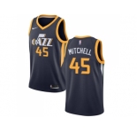 Nike Utah Jazz #45 Donovan Mitchell Navy NBA Swingman Icon Edition Jersey